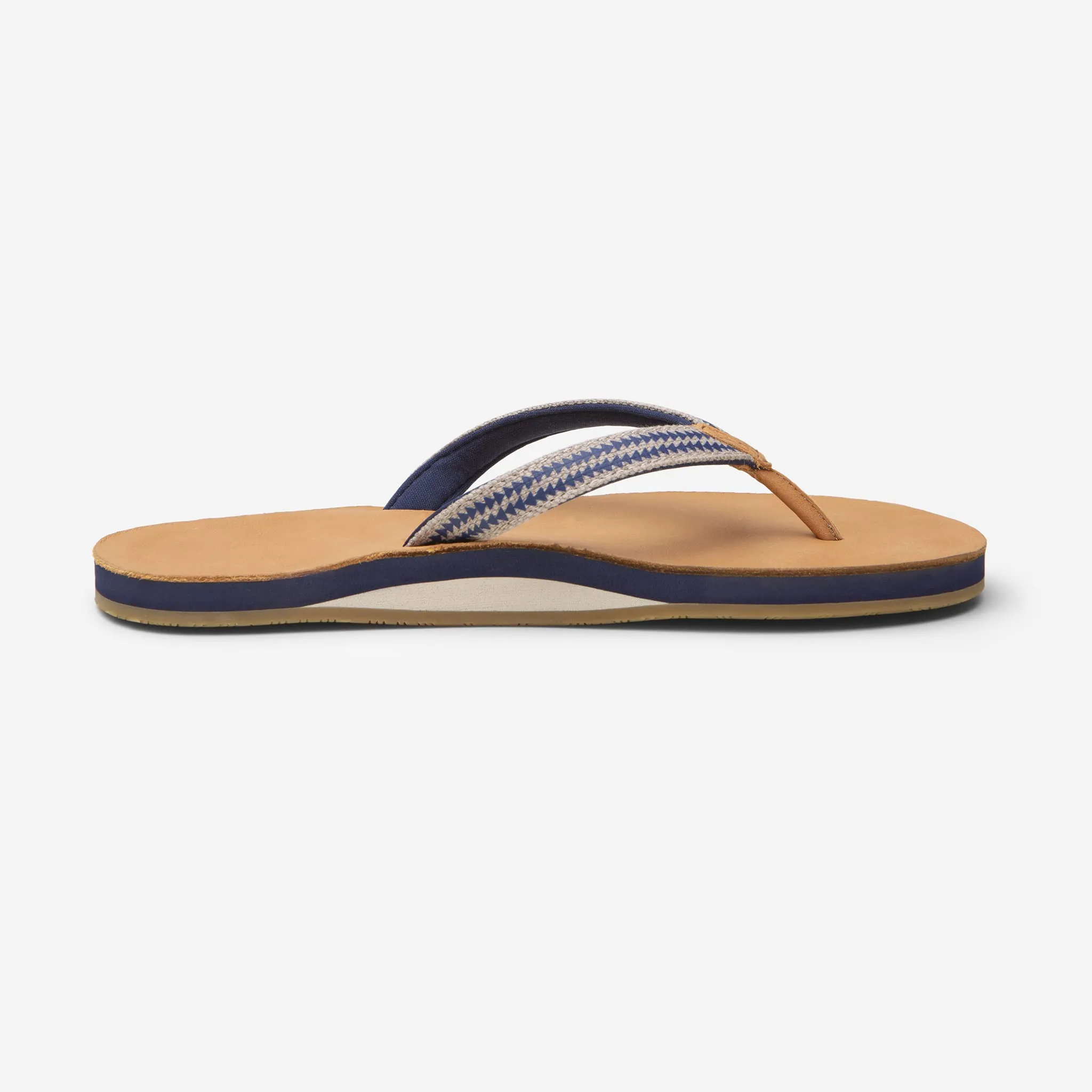 Hari Mari Women's Fields Puebla Navy Size 10 Memory Foam Flip Flops