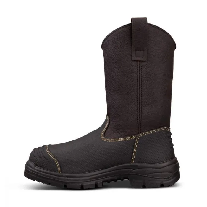 Honeywell Oliver 65 Series 65493S-BRN-140 12" Pull On Steel Toe EH PR MT CSA, Brown, Size 14, 1 Pair