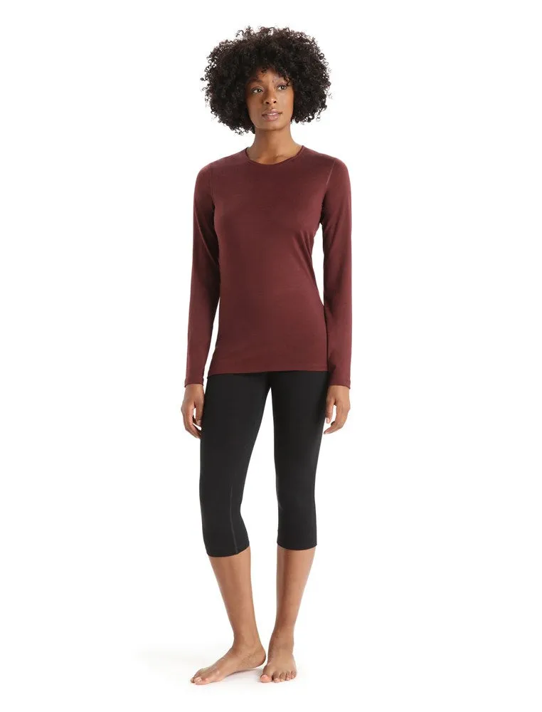 Icebreaker 200 Oasis Legless Women's 3/4 Thermals - Black