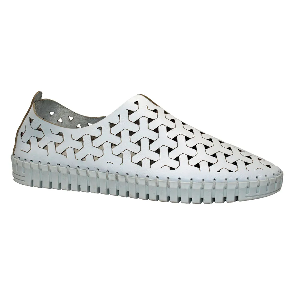 Inez White Nubuck Slip-On (Women's)