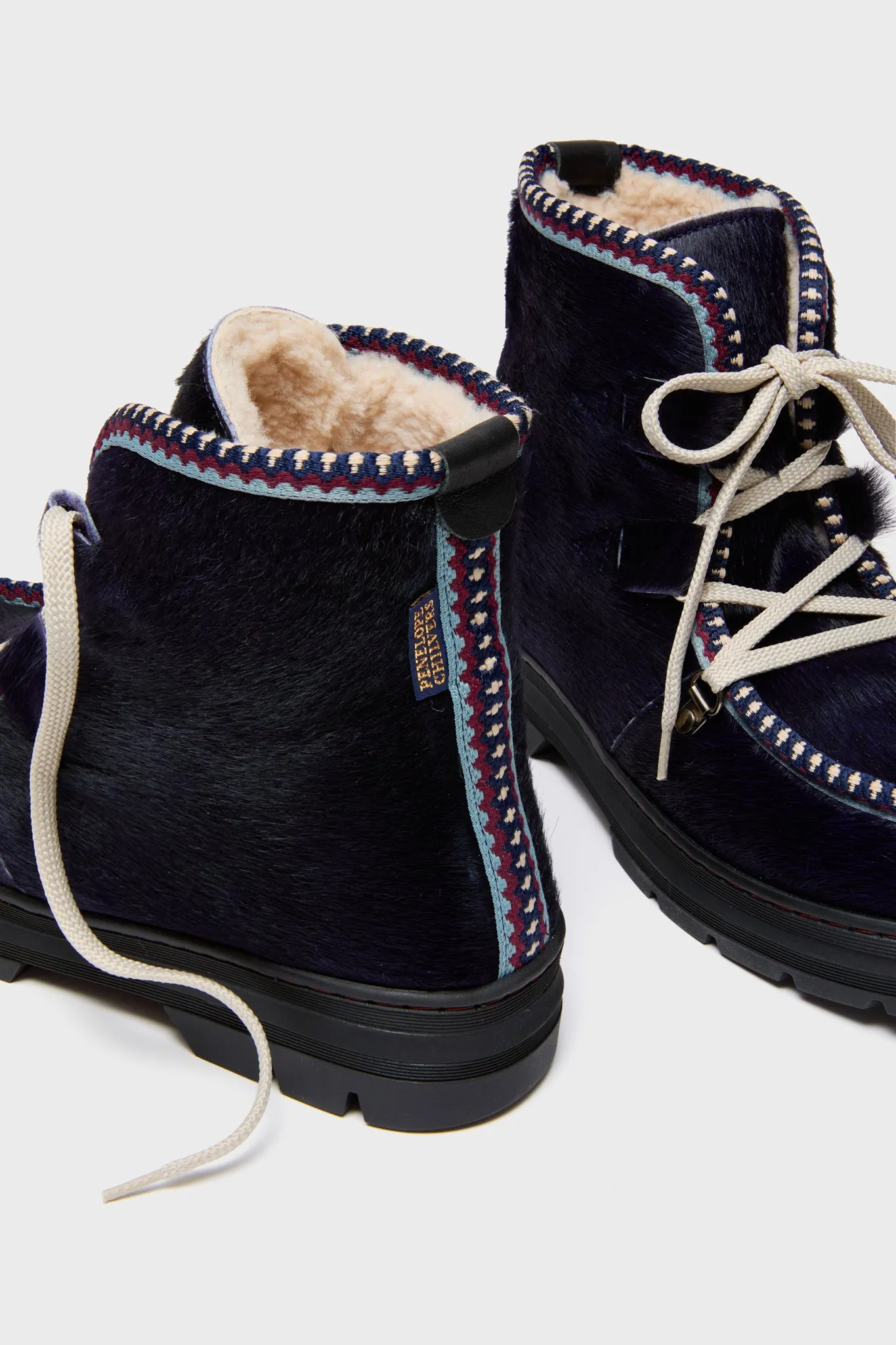 Ink Shearling Lined Incredible Pony Boots