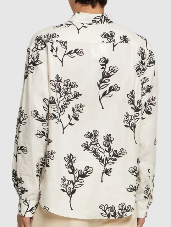 Jacquemus   La Chemise Simon printed linen shirt 