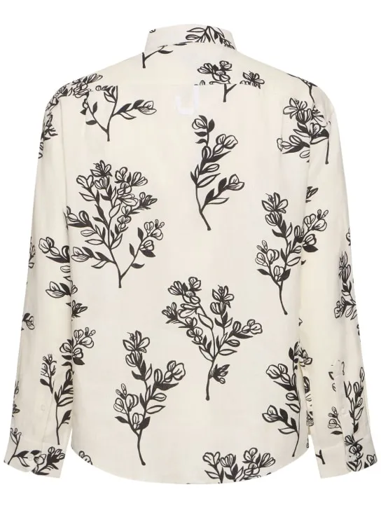 Jacquemus   La Chemise Simon printed linen shirt 