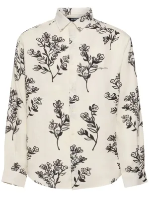 Jacquemus   La Chemise Simon printed linen shirt 