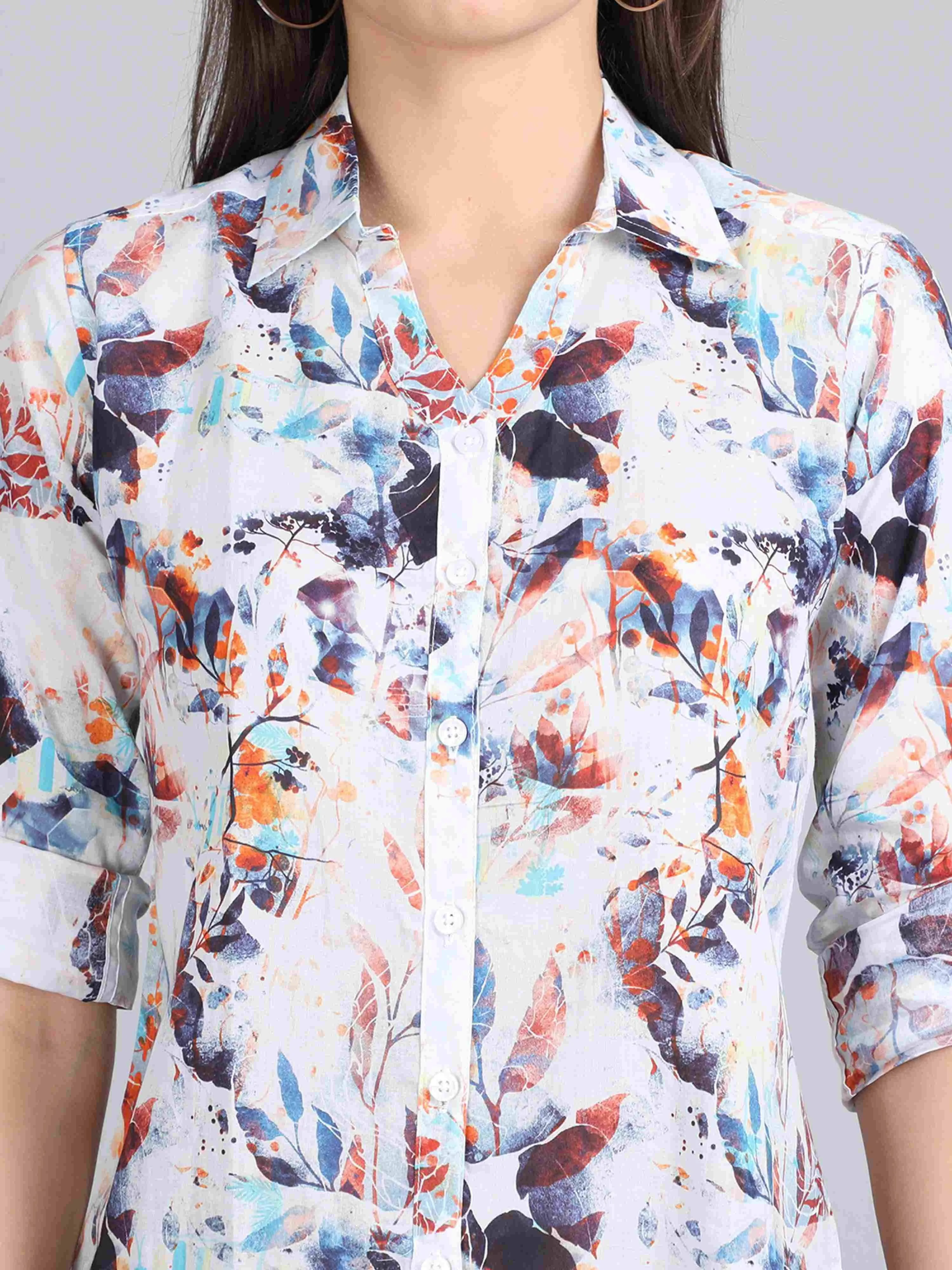 James Digital Printed Tailored Fit Shirt