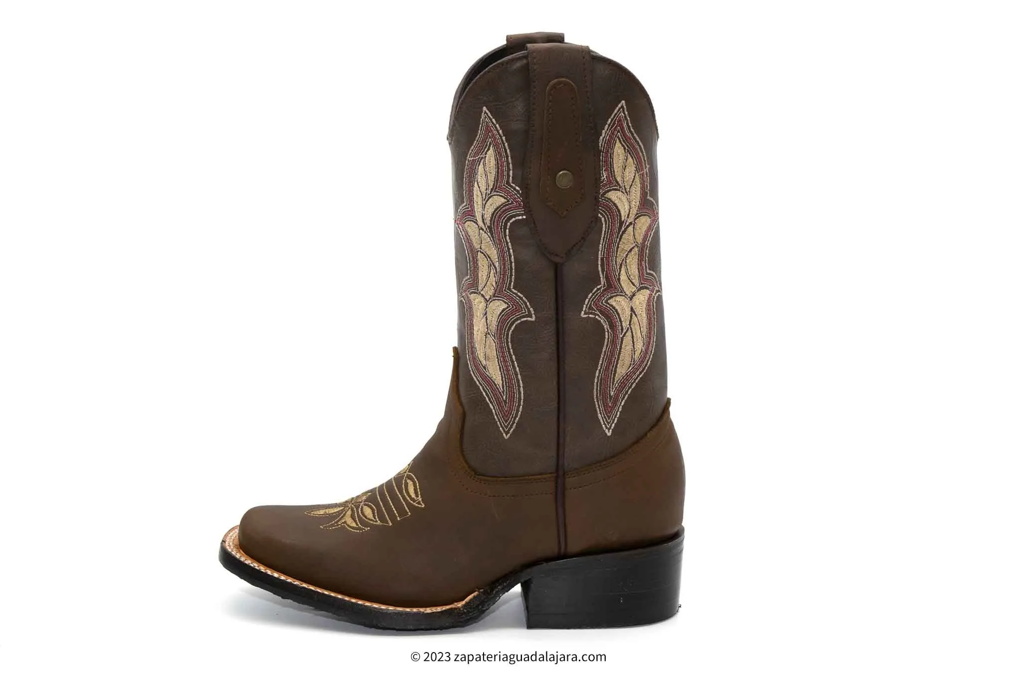 JB15-08 WOMEN RODEO TOE CRAZY BROWN