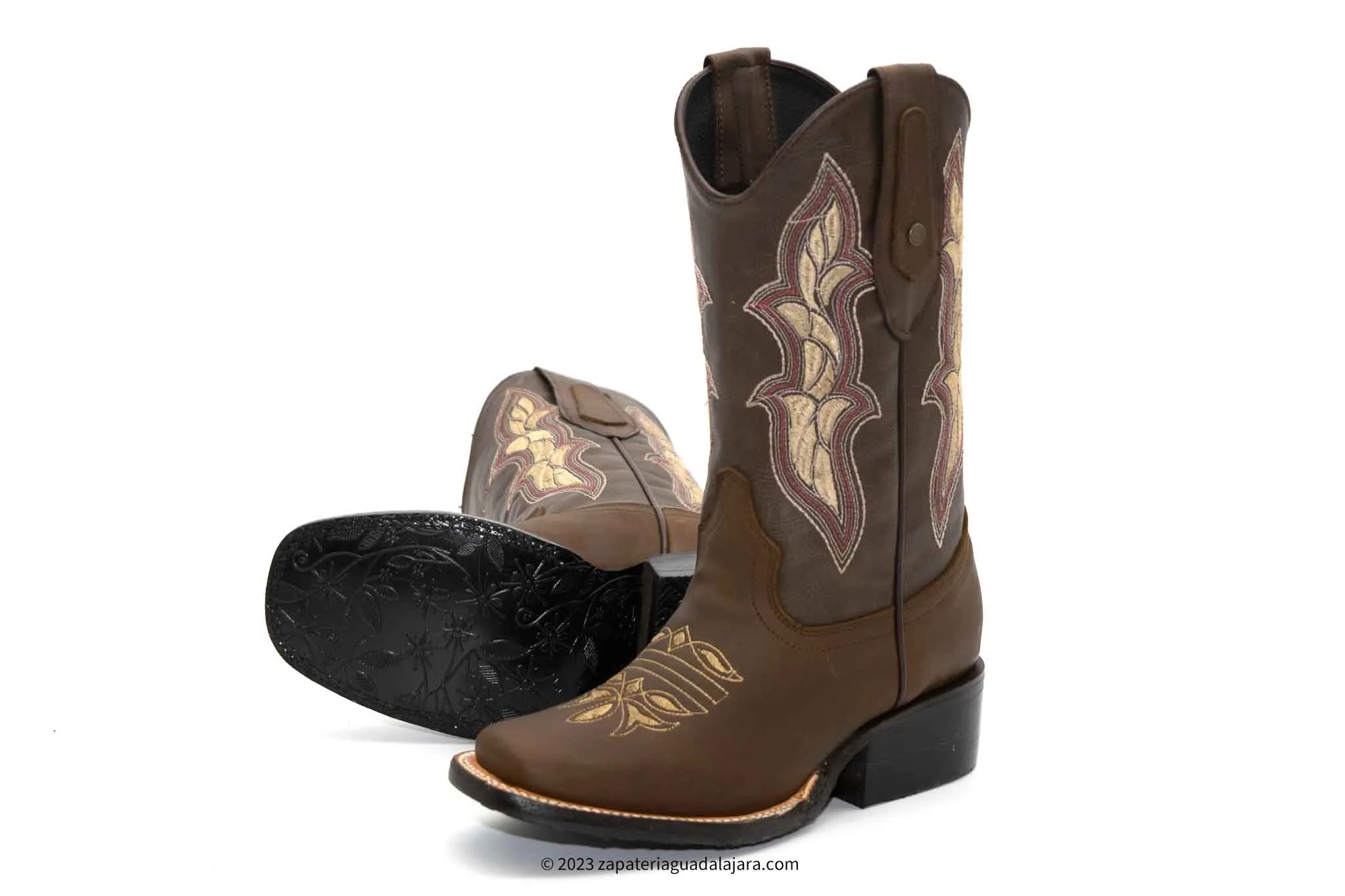 JB15-08 WOMEN RODEO TOE CRAZY BROWN