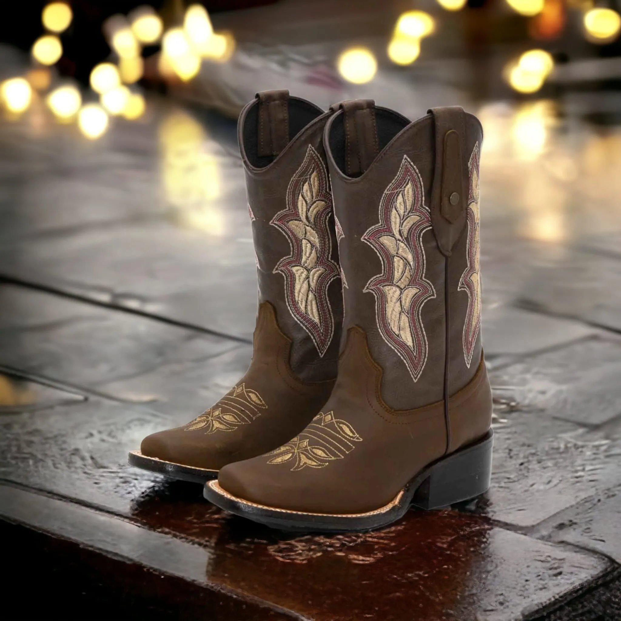 JB15-08 WOMEN RODEO TOE CRAZY BROWN