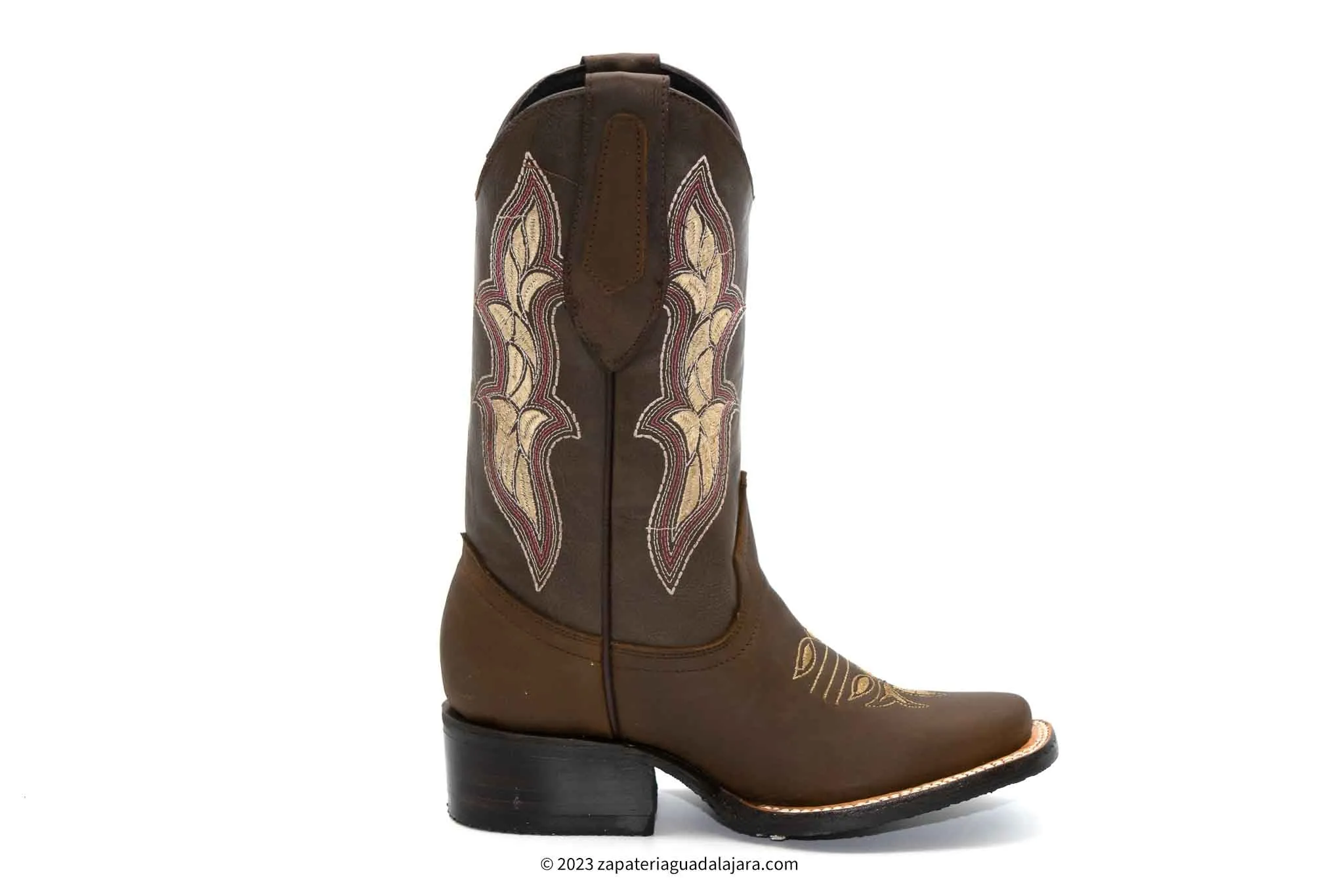 JB15-08 WOMEN RODEO TOE CRAZY BROWN