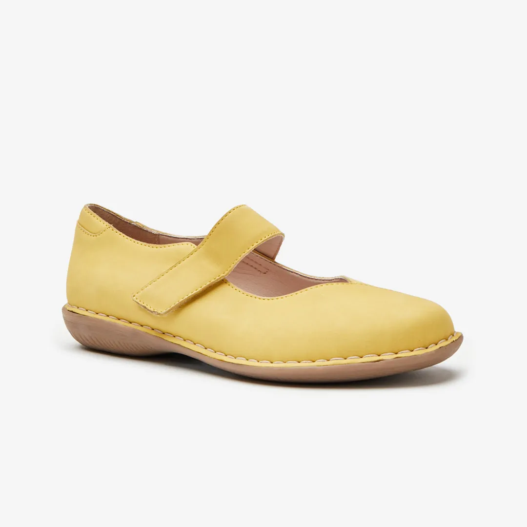 June Nubuck Mary Jane Ballet Style Shoes