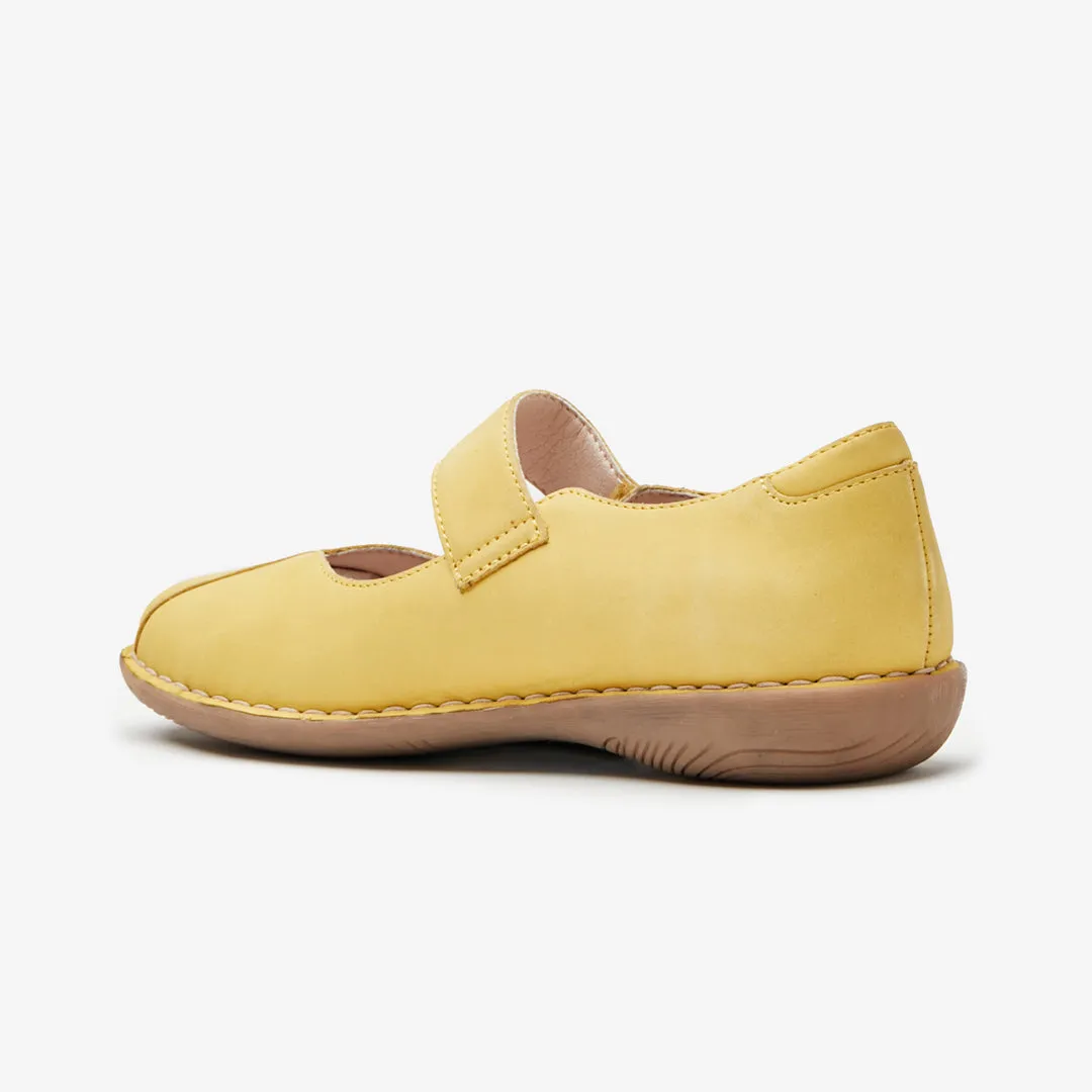 June Nubuck Mary Jane Ballet Style Shoes