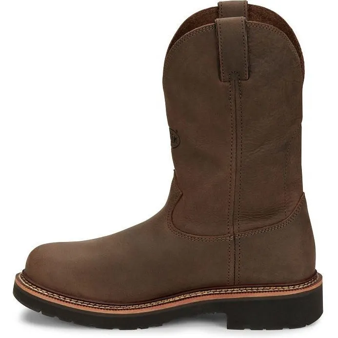 Justin Men's Carbide 11" Steel Toe Western Work Boot -Brown- OW4441