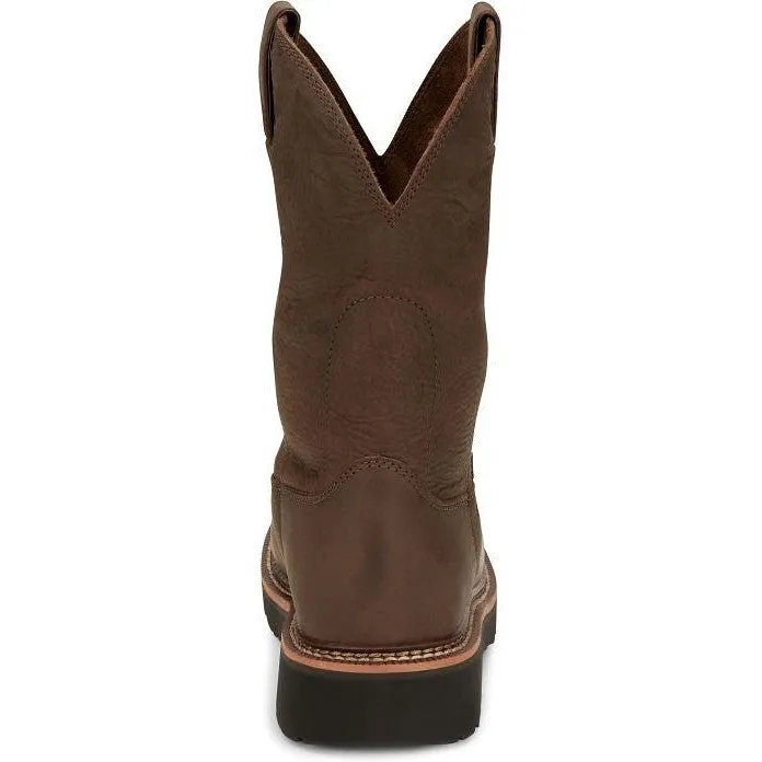 Justin Men's Carbide 11" Steel Toe Western Work Boot -Brown- OW4441