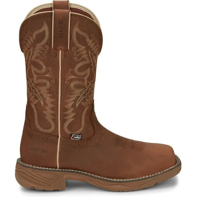 Justin Women's Rush 11" Nano CT WP Western Work Boot -Tan- SE4352