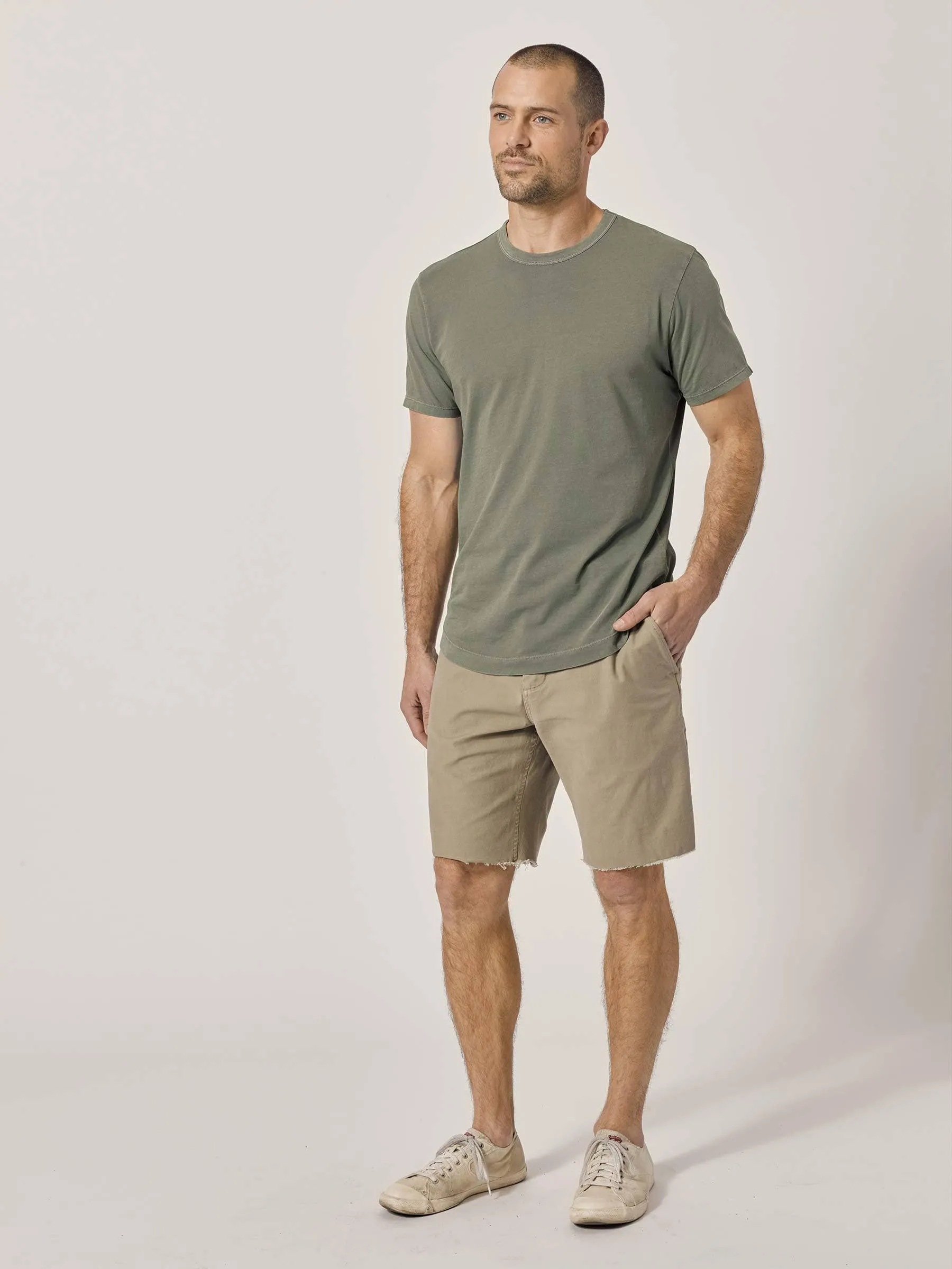 Khaki Broken Twill Short