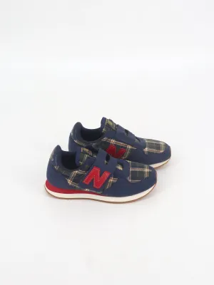 Kids Boy's Brand Logo Embroidered Sneakers,Navy