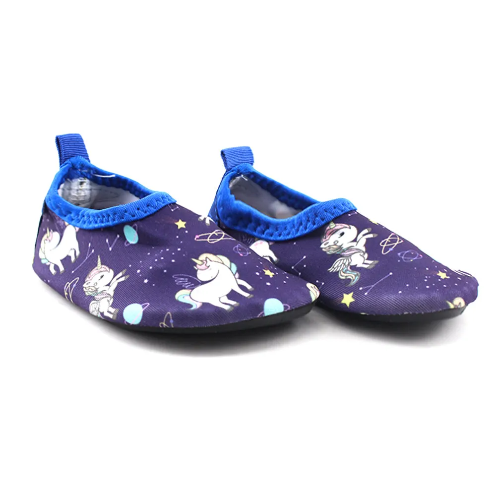 Kid's Girl Printed Water Shoes,Purple