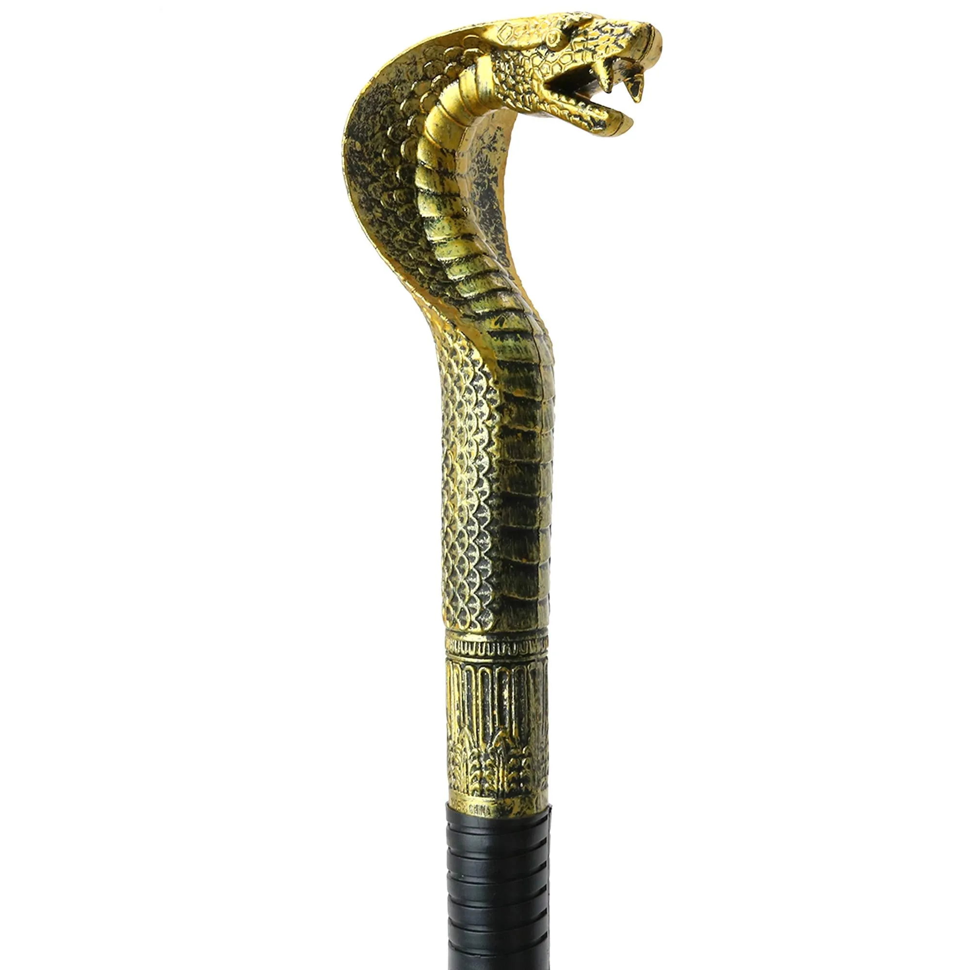 King Cobra Cane - Egyptian Style Staff or Scepter for Emperor - 1 Piece Costume Accessory Prop