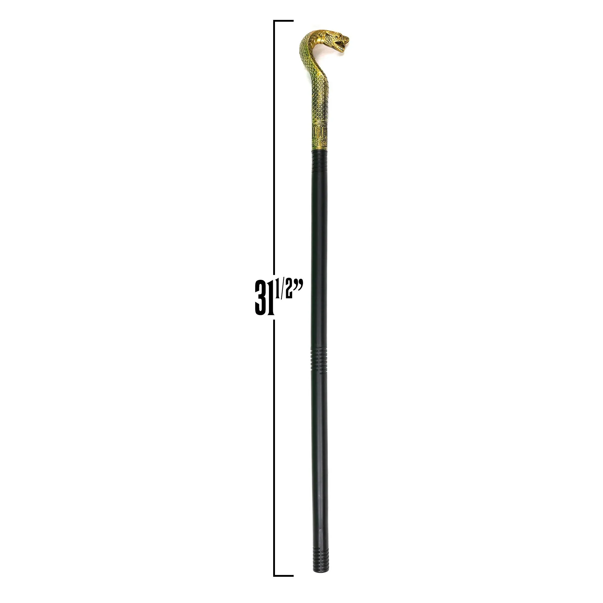 King Cobra Cane - Egyptian Style Staff or Scepter for Emperor - 1 Piece Costume Accessory Prop