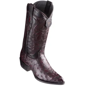 LA-990318 OSTRICH J-TOE BLACK CHERRY