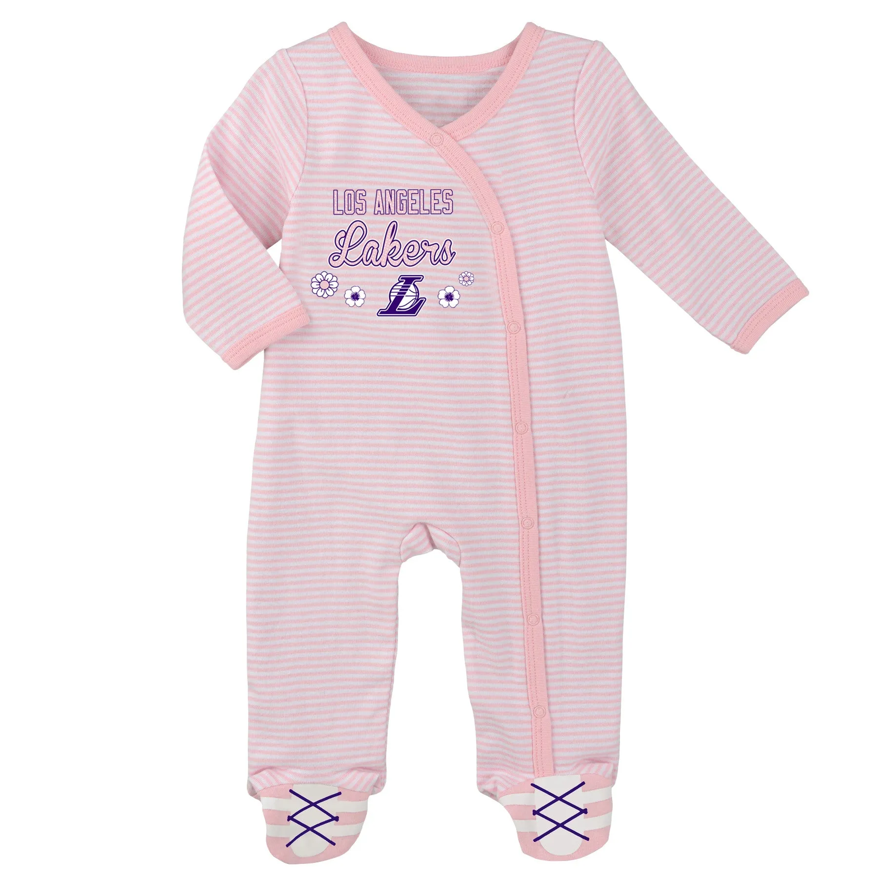 Lakers Girl Pink Infant Gameday Coveralls