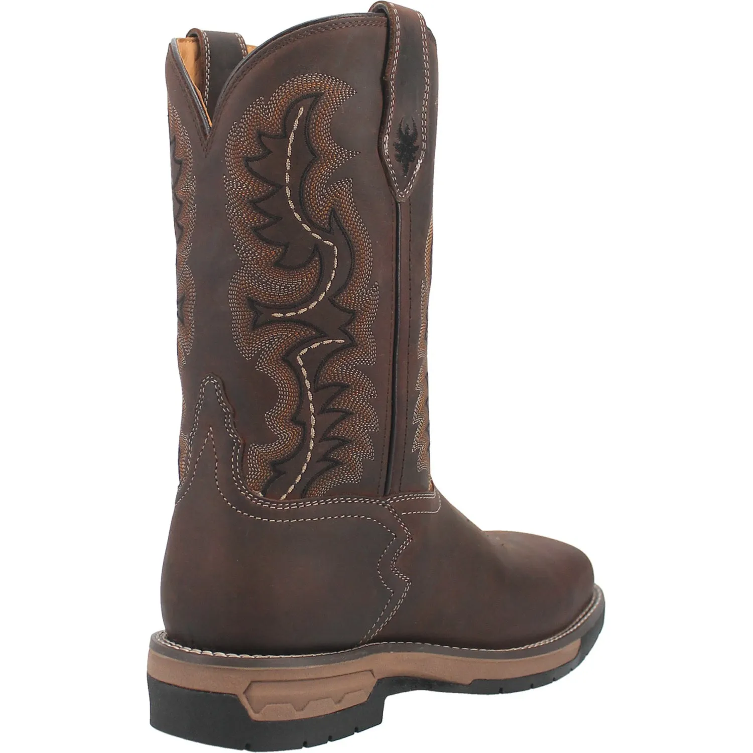 Laredo Mens Stringfellow Steel Toe Brown Leather Work Boots