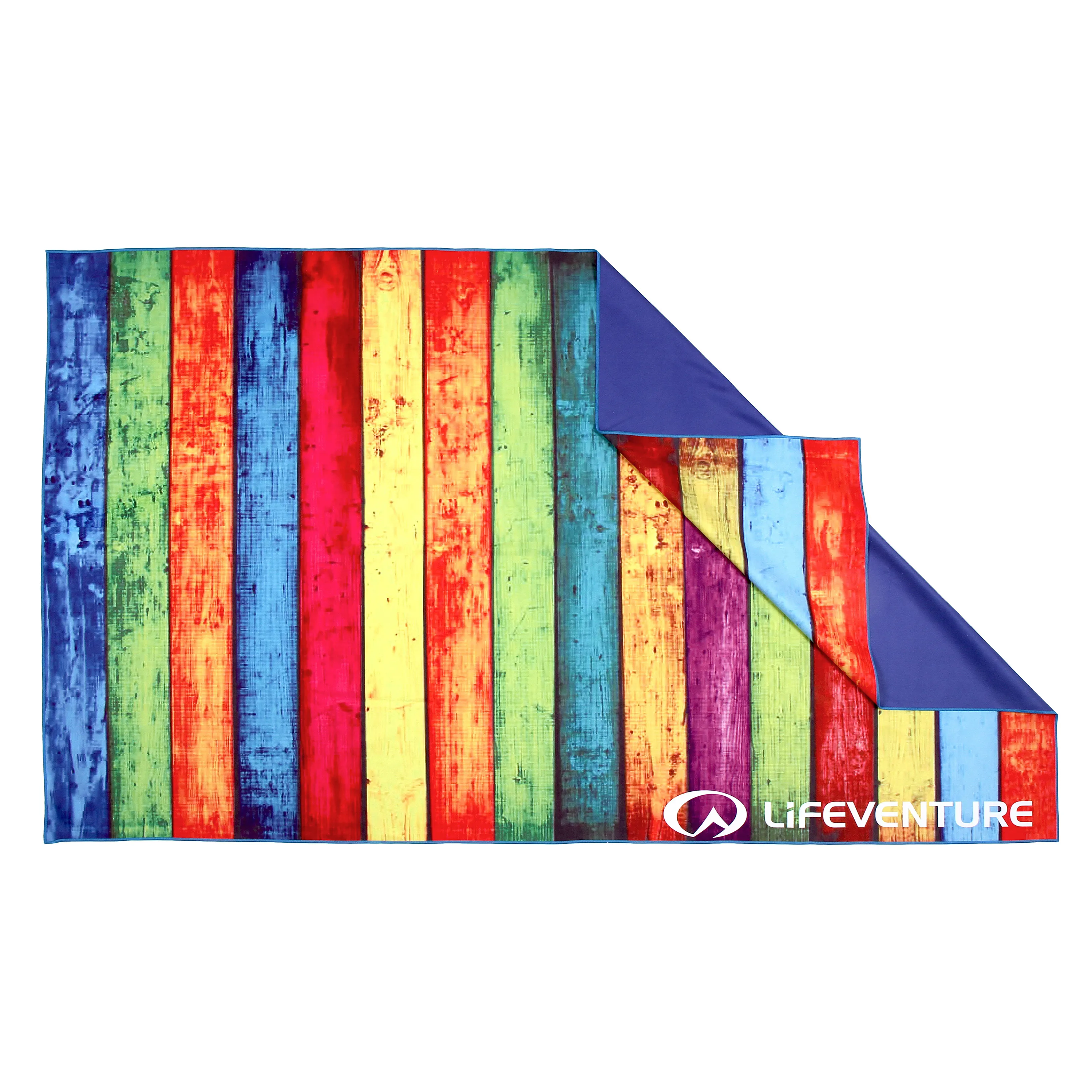 Lifeventure Softfibre Trek Towel Printed Striped Planks | Buy Lifeventure Softfibre Trek Towel Printed Striped Planks here | Outnorth