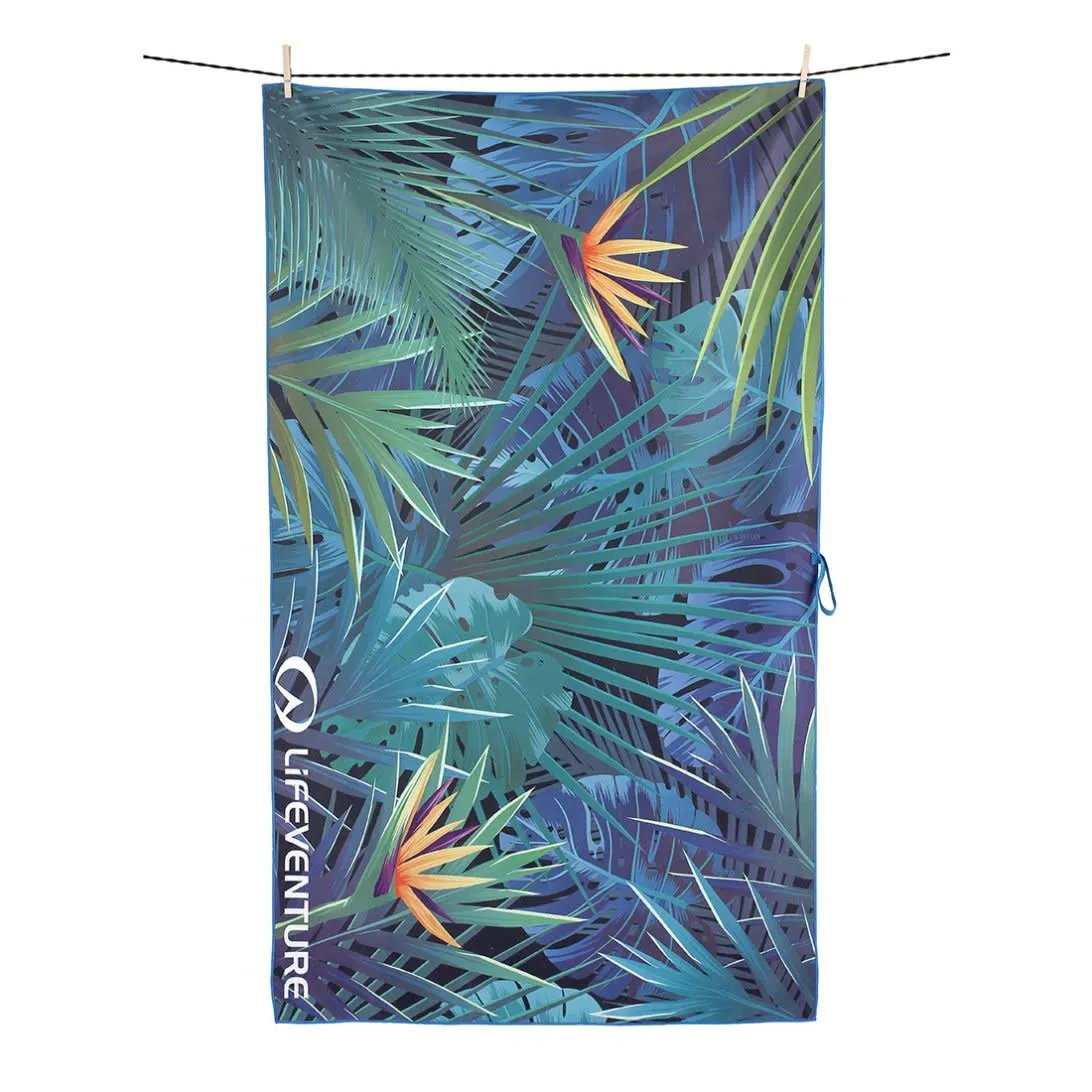 Lifeventure Softfibre Trek Towel Printed Tropical | Buy Lifeventure Softfibre Trek Towel Printed Tropical here | Outnorth