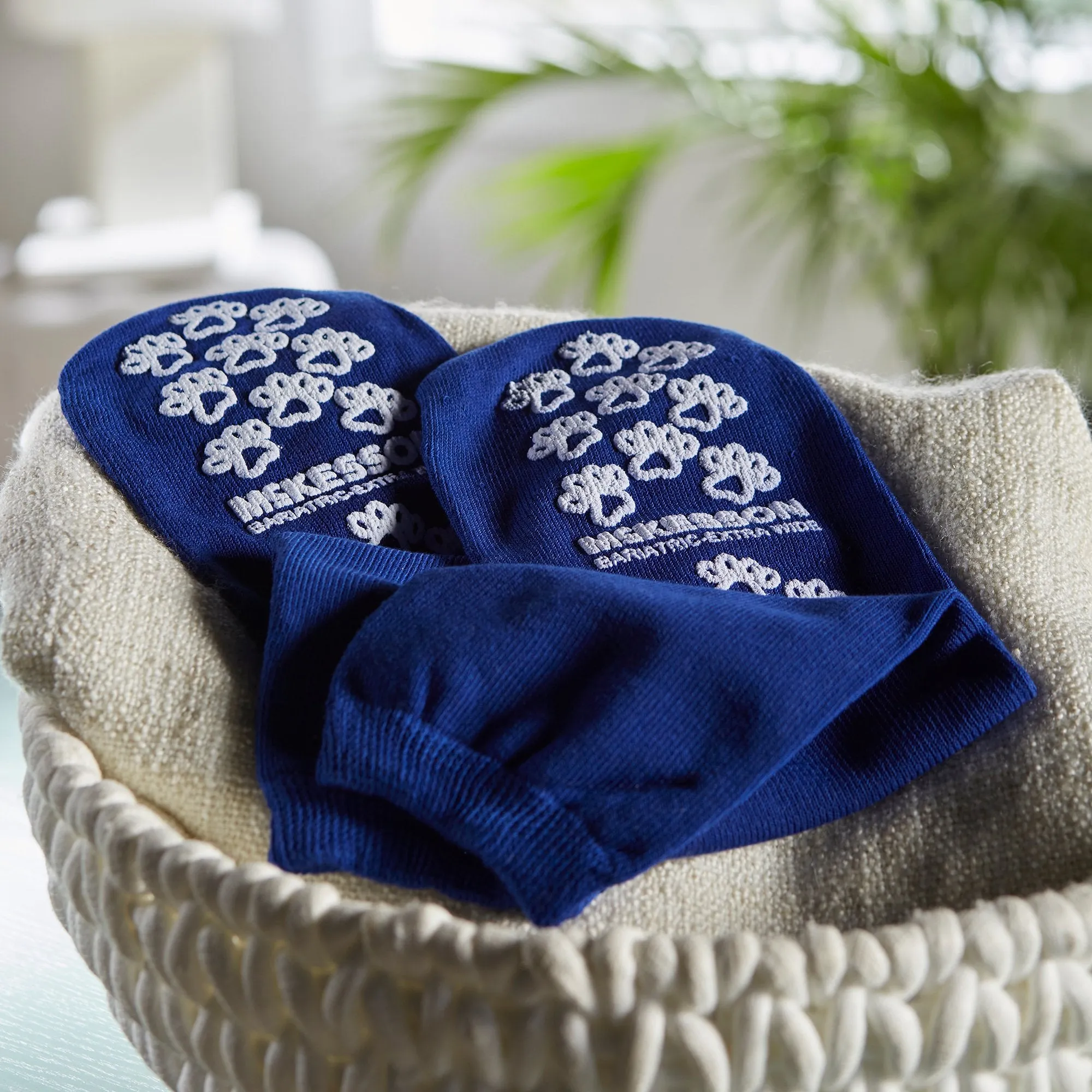 McKesson Terries™ Adult Slipper Socks, Bariatric / X-Wide, Royal Blue