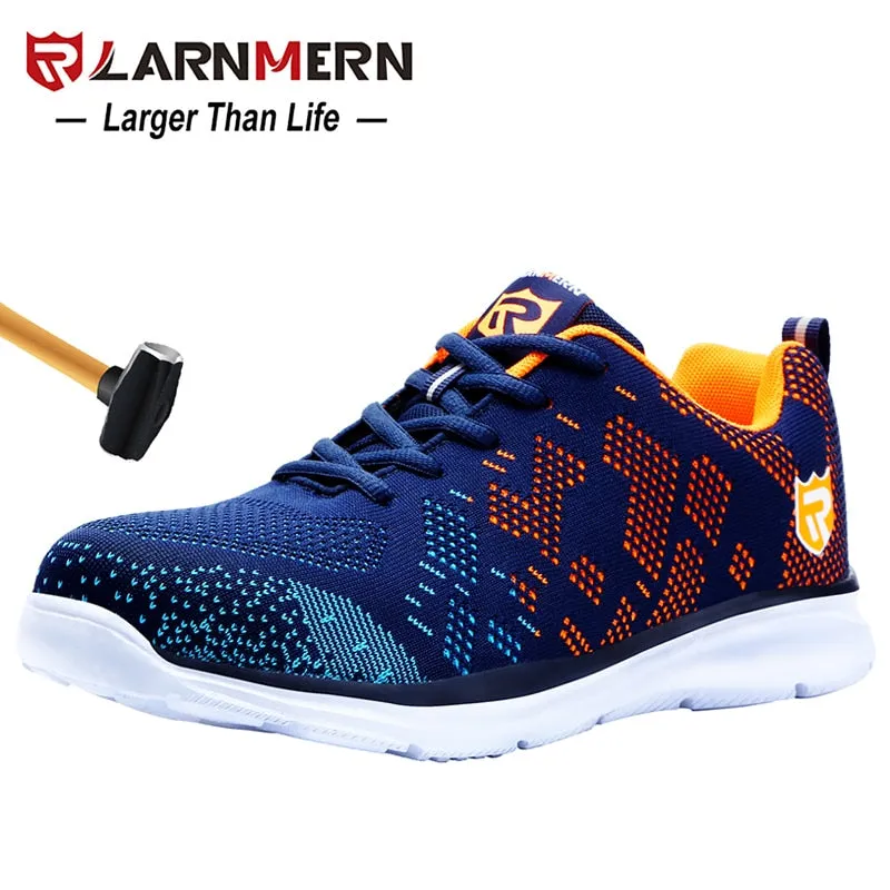 Men Safety Steel Toe Lightweight Breathable Shoes