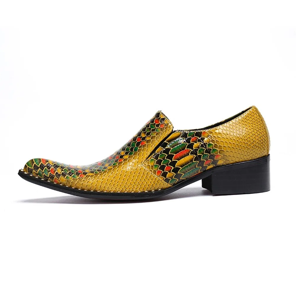 Men Slip On Printed Oxofrd Shoes