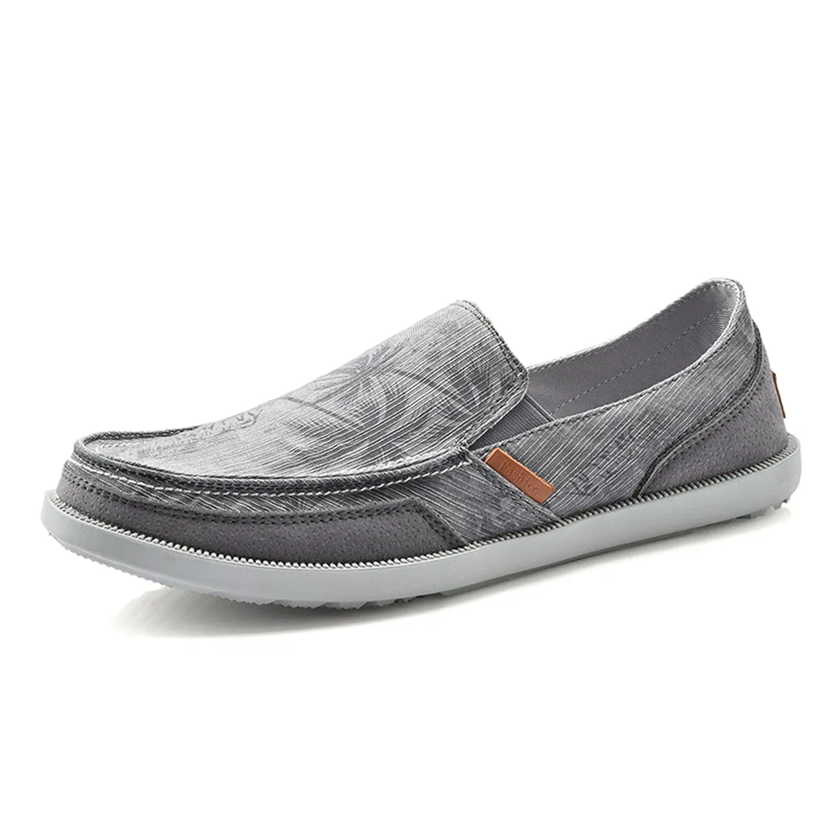 Mens Classic Cloth Shoes Breathable Slip on Flat Loafer | runandup