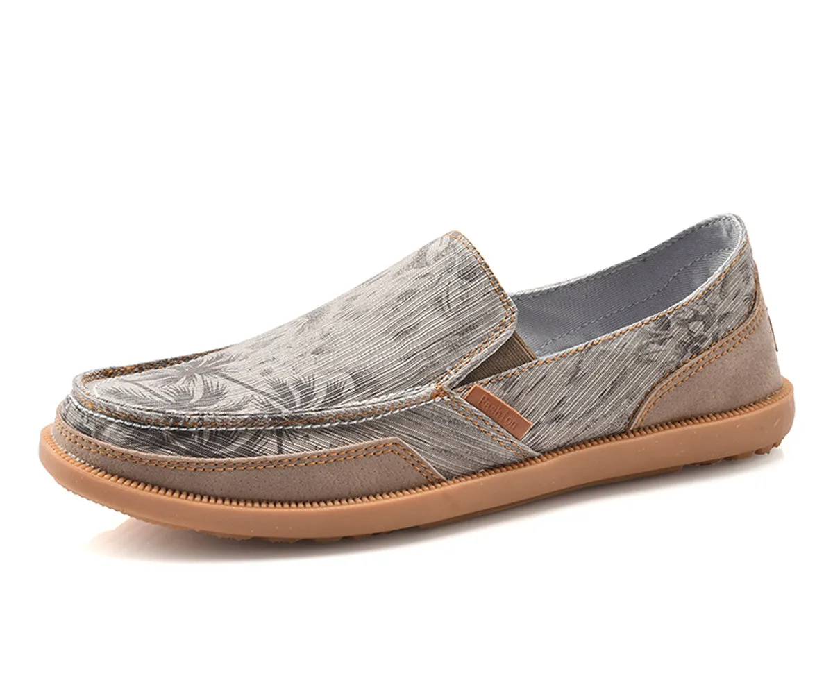 Mens Classic Cloth Shoes Breathable Slip on Flat Loafer | runandup