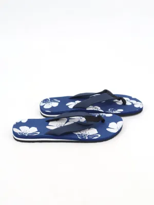 Men's Floral Printed Slippers,Blue