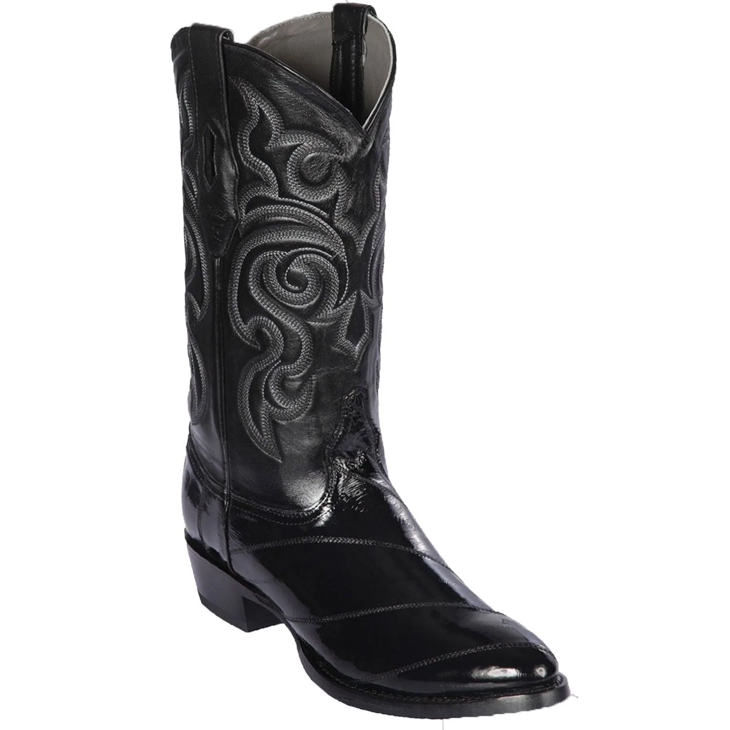 Men's Los Altos Eel Skin Round Toe Boots 6508