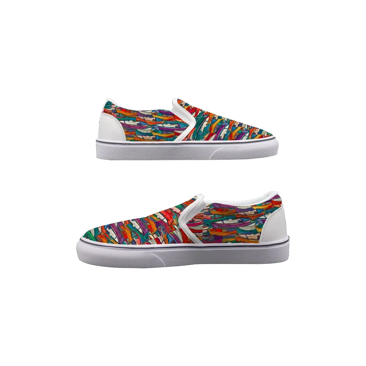 Men's Slip On Sneakers boat print