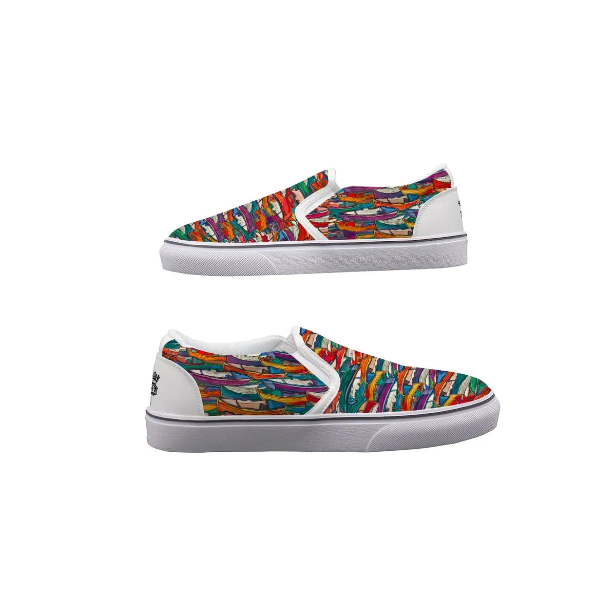 Men's Slip On Sneakers boat print