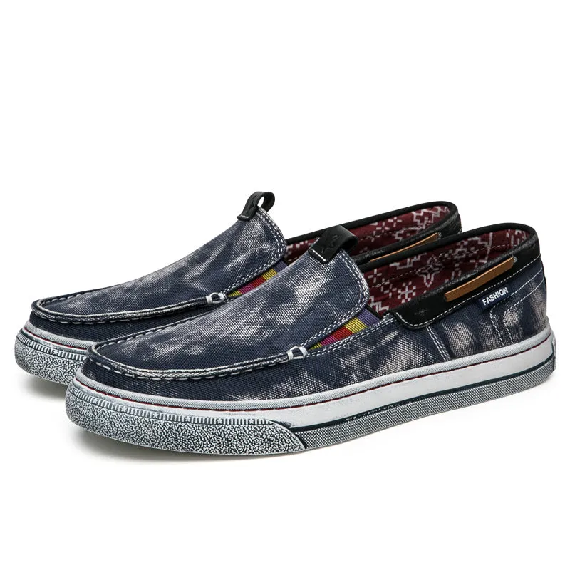 Mens Vintage Boat Shoes Walking Casual Breathable Loafers | runandup