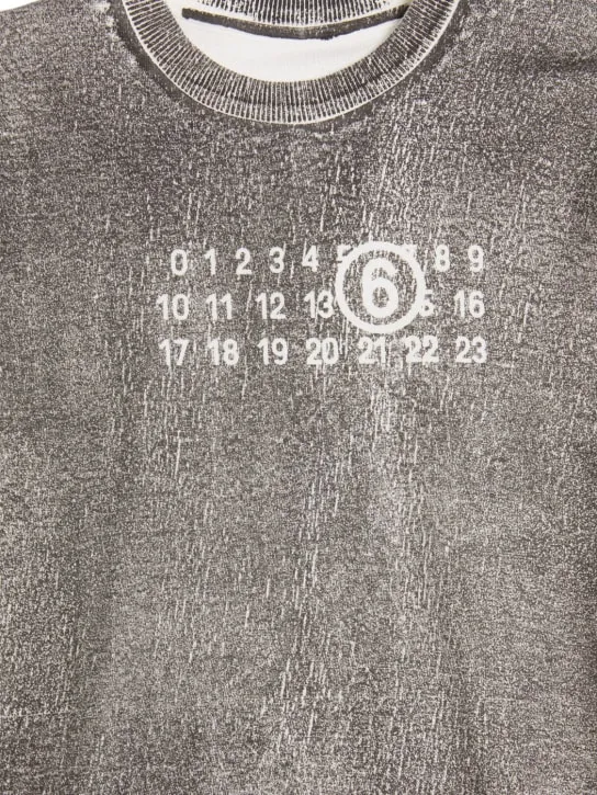 MM6 Maison Margiela   Garment-dyed cotton jersey sweatshirt 