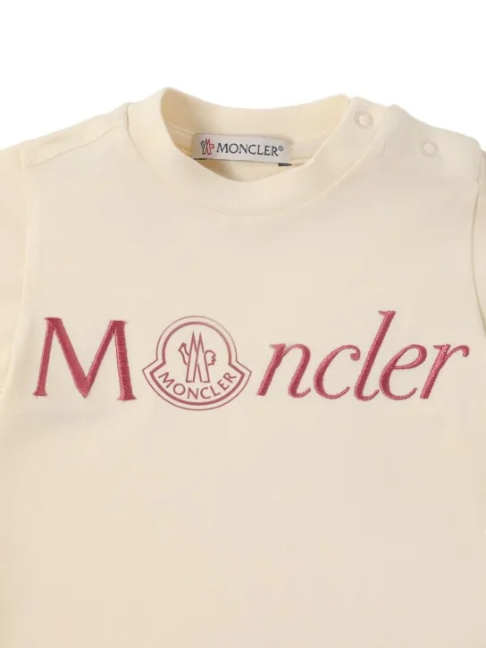 Moncler   Logo cotton blend jersey t-shirt 