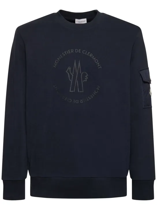 Moncler   Logo cotton sweatshirt 