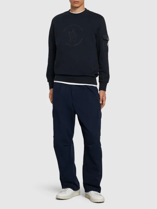 Moncler   Logo cotton sweatshirt 