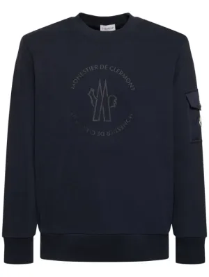 Moncler   Logo cotton sweatshirt 