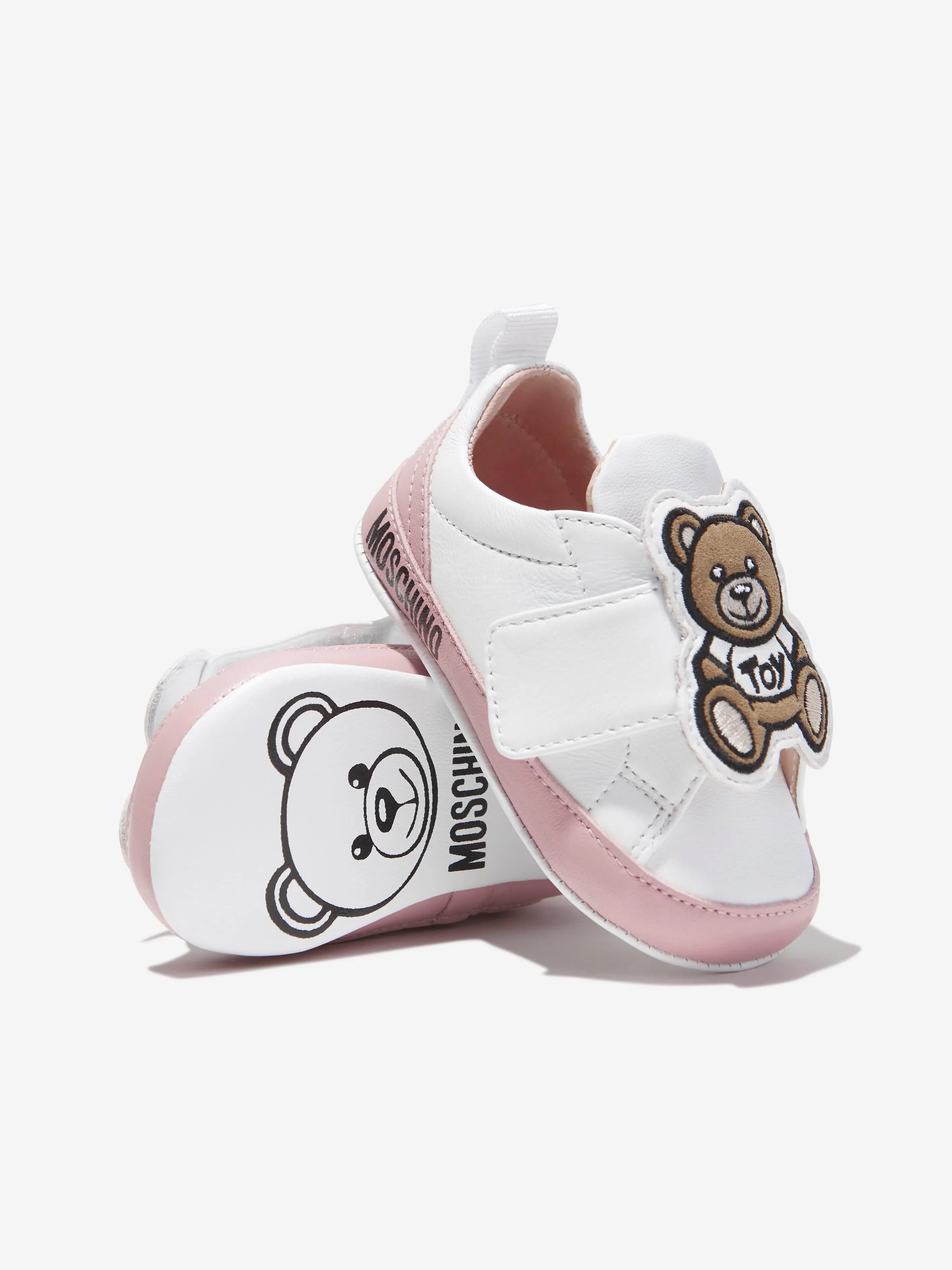 Moschino Baby Girls Teddy Bear Trainers in White