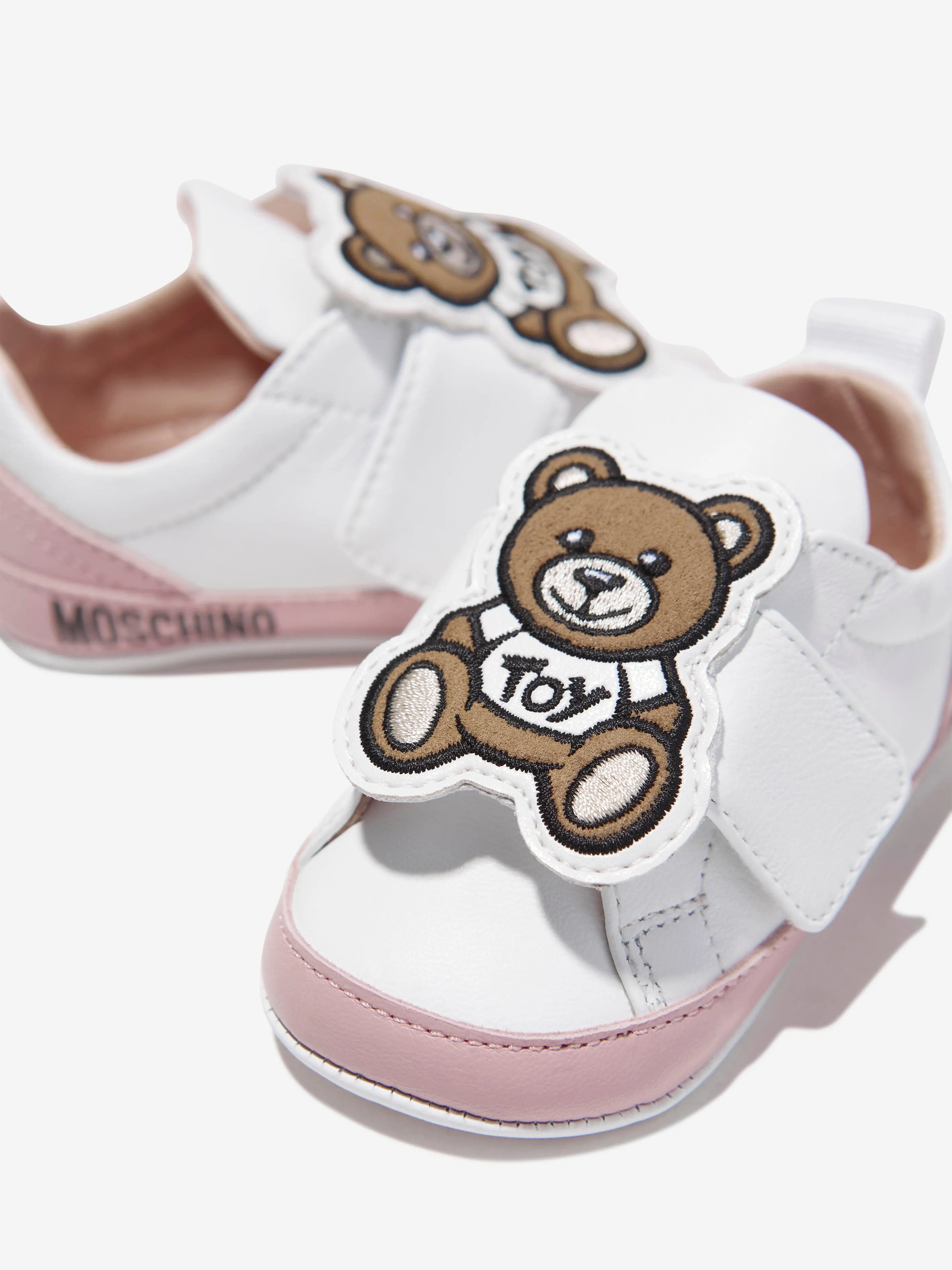 Moschino Baby Girls Teddy Bear Trainers in White