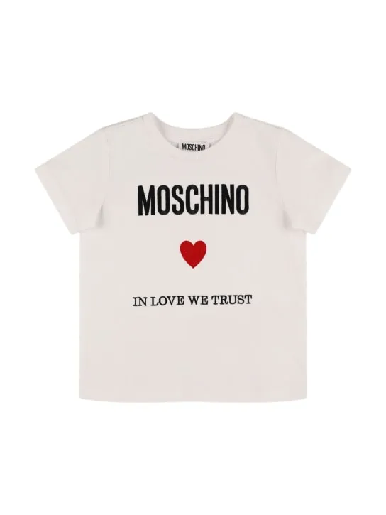 Moschino   Cotton jersey t-shirt 