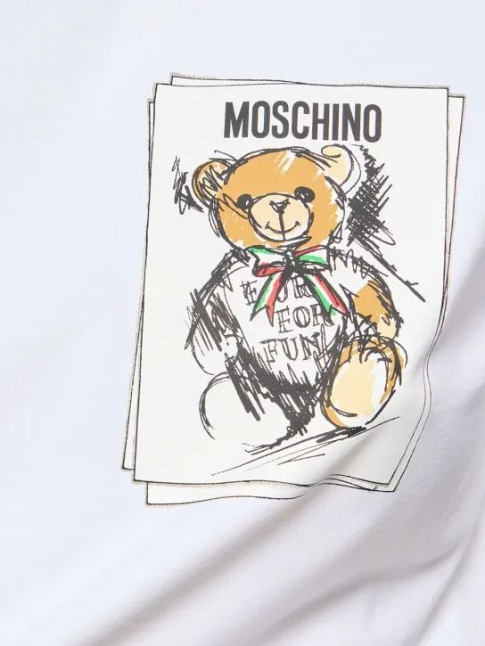 Moschino   Cotton jersey t-shirt 