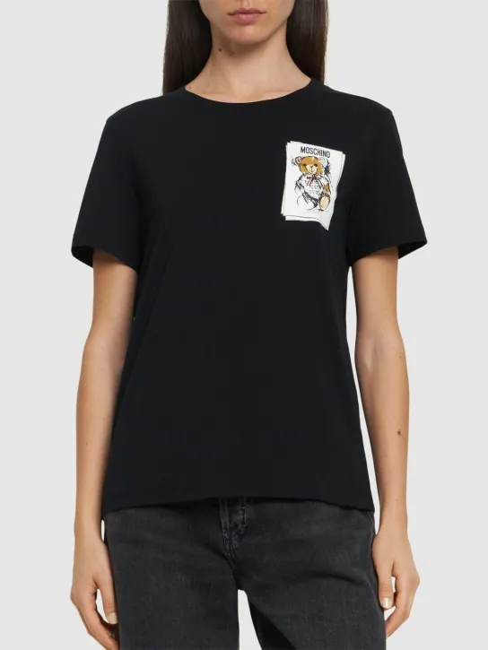 Moschino   Cotton jersey t-shirt 