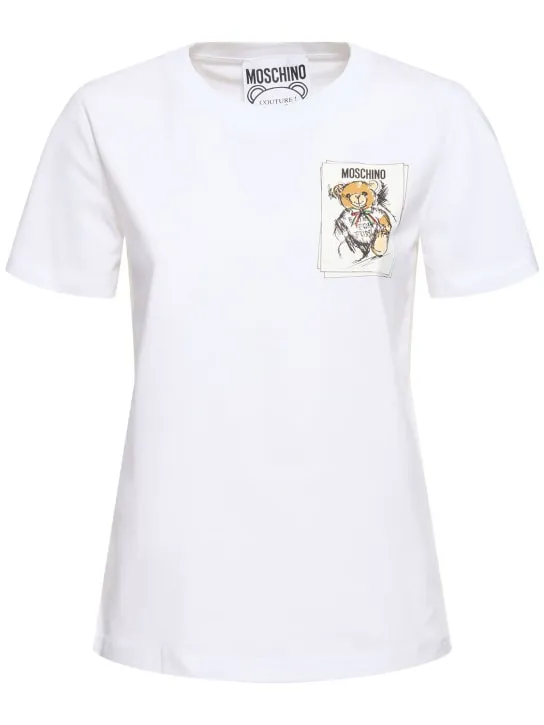 Moschino   Cotton jersey t-shirt 