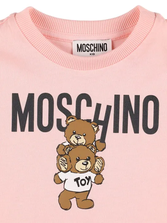 Moschino   Printed cotton jersey t-shirt 